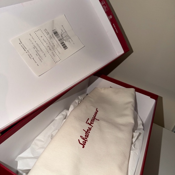 Salvatore Ferragamo Rhodes Leather Slide Sandals - Picture 8 of 8